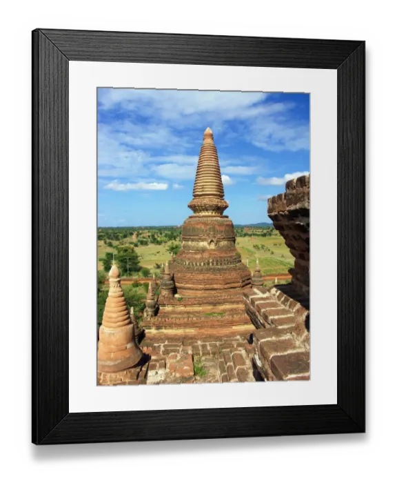 Framed Print : UNESCO Archeologic site if Bagan MYANMAR Framed Print : UNESCO Archeologic site if Bagan MYANMAR