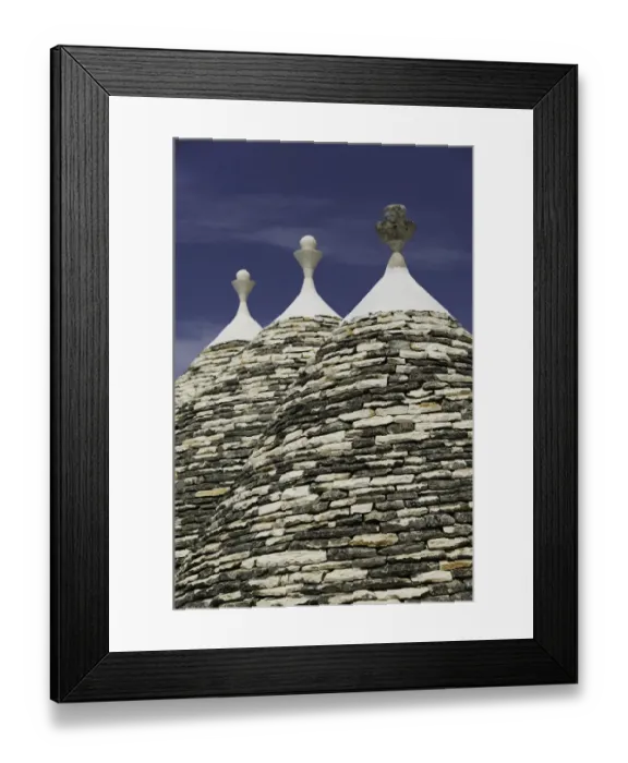 Framed Print : Italy, Puglia, Alberobello, trulli roofs Framed Print : Italy, Puglia, Alberobello, trulli roofs