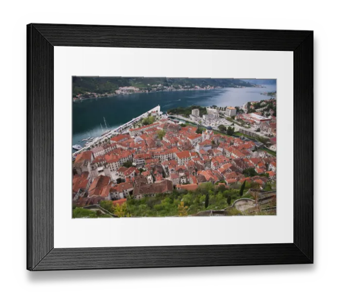 Framed Print : Kotor Cityscape Framed Print : Kotor Cityscape