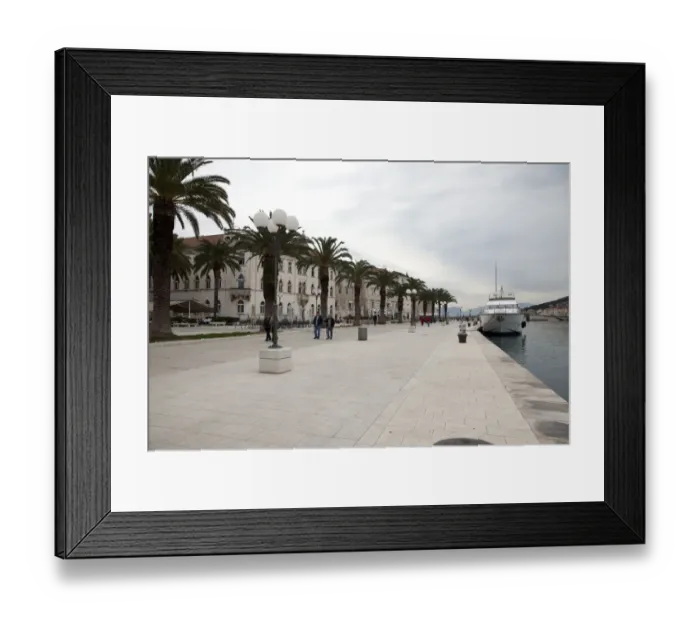 Framed Print : View of the Trogir Waterfront Framed Print : View of the Trogir Waterfront