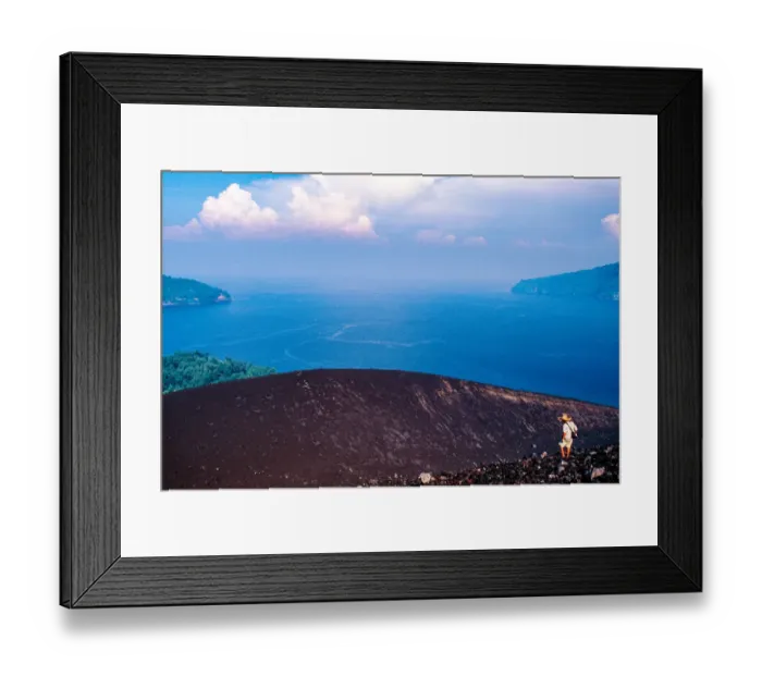 Framed Print : Krakatoa Volcano
