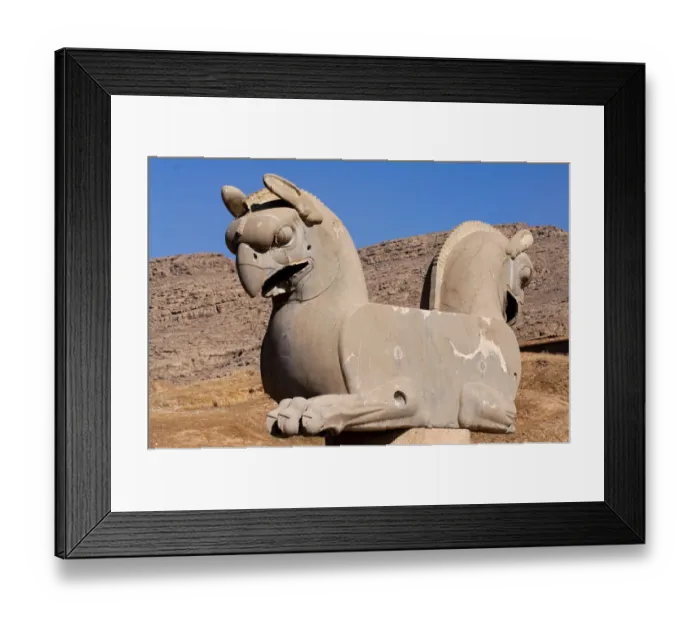 Framed Print : Eagle-head, Persepolis, Fars Province, Iran