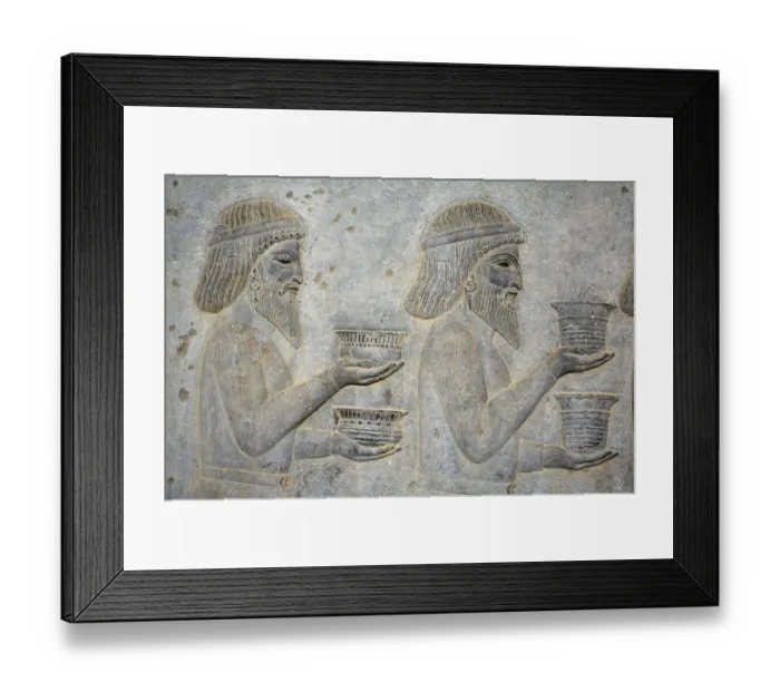 Framed Print : Bas-relief in Persepolis, Iran Framed Print : Bas-relief in Persepolis, Iran