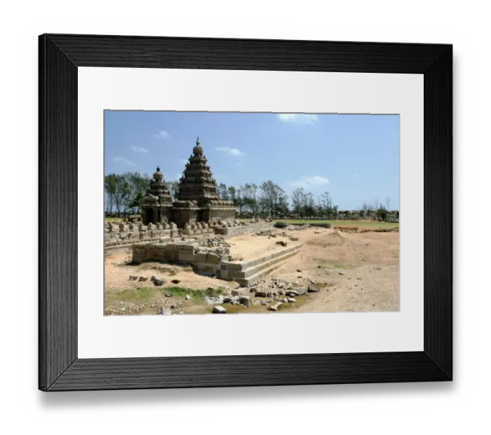 Framed Print : Temple exterior, India
