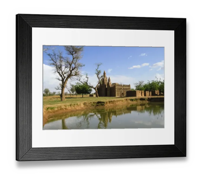 Framed Print : Sahelian style mosque Framed Print : Sahelian style mosque
