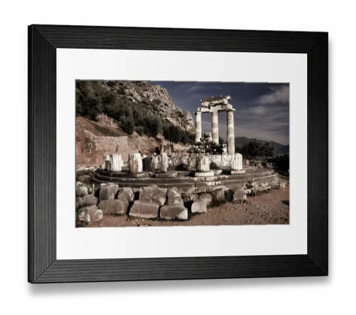Framed Print : Delphi. Main temple of the pan-Hellenic sanctuary of Delphi Framed Print : Delphi. Main temple of the pan-Hellenic sanctuary of Delphi