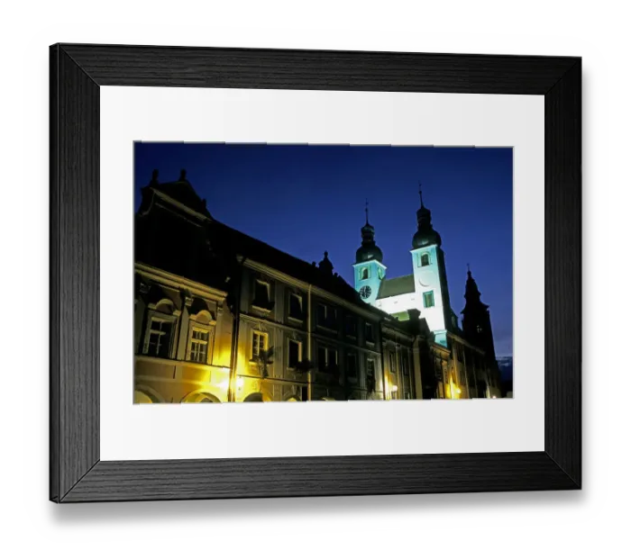 Framed Print : Jesuit church, Telc Framed Print : Jesuit church, Telc