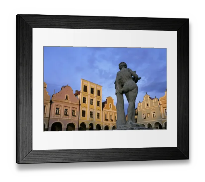 Framed Print : Central square, Telc Framed Print : Central square, Telc