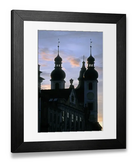 Framed Print : Jesuit church, Telc Framed Print : Jesuit church, Telc