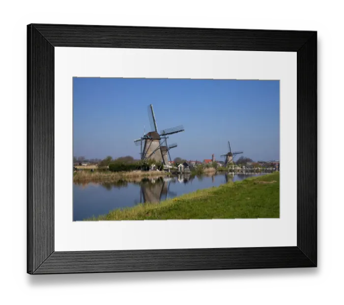 Framed Print : Windmills at Kinderdijk