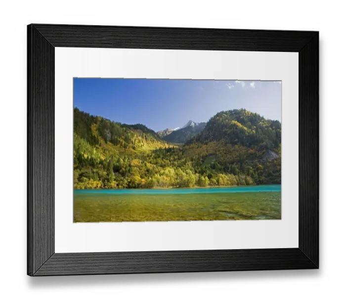 Framed Print : Jiuzhaigou Valley during autumn, Sichuan, China Framed Print : Jiuzhaigou Valley during autumn, Sichuan, China