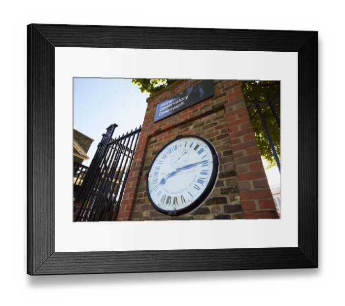 Framed Print : Clock at Greenwich Observatory