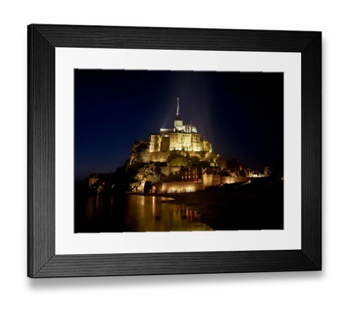 Framed Print : Mont-Saint-Michel at Night Framed Print : Mont-Saint-Michel at Night