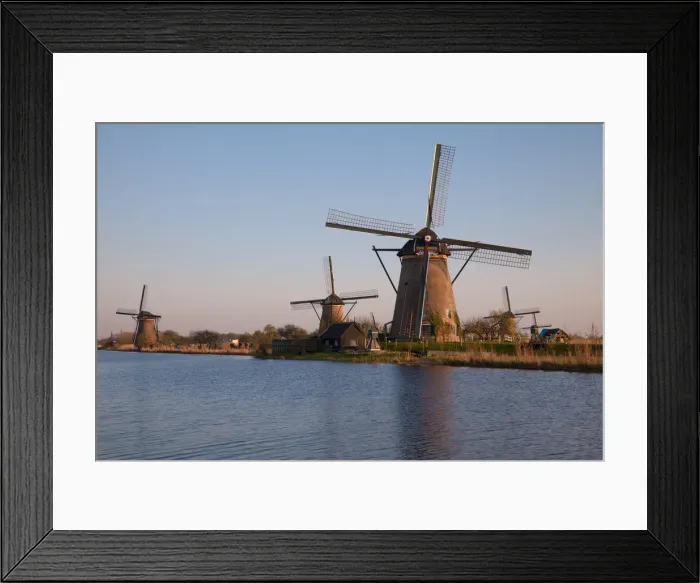 Framed Print : Windmills at Dusk Framed Print : Windmills at Dusk