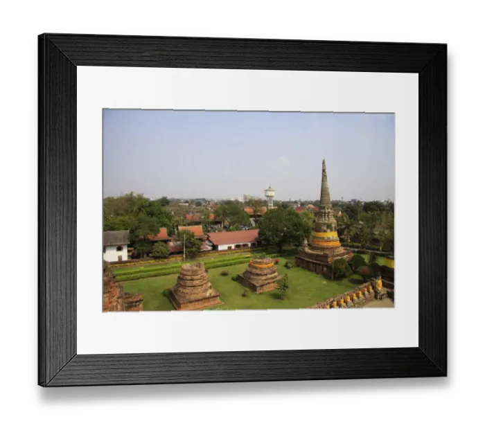 Framed Print : Wat Yai Chaya Mongkol Temple Framed Print : Wat Yai Chaya Mongkol Temple