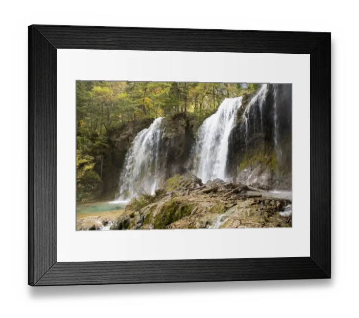Framed Print : Jiuzhaigou Valley in the autumn, Sichuan, China Framed Print : Jiuzhaigou Valley in the autumn, Sichuan, China