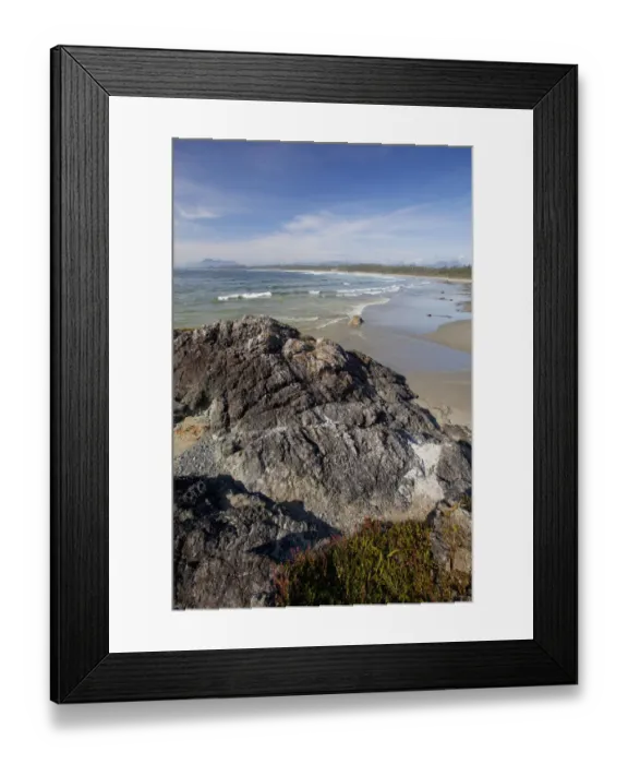 Framed Print : Wickaninnish Beach In Pacific Rim National Park Near Tofino; British Columbia Canada