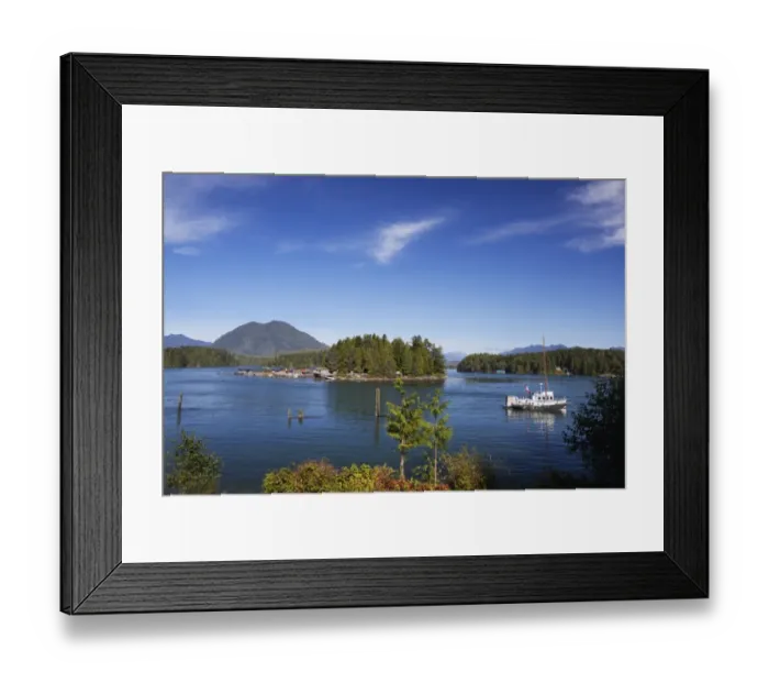 Framed Print : Boats In The Harbour; Tofino British Columbia Canada Framed Print : Boats In The Harbour; Tofino British Columbia Canada