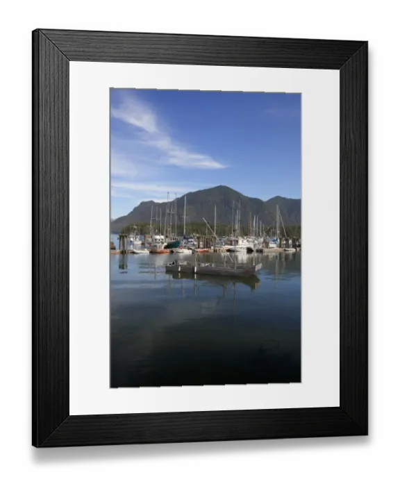 Framed Print : Fishermans Wharf; Tofino British Columbia Canada Framed Print : Fishermans Wharf; Tofino British Columbia Canada