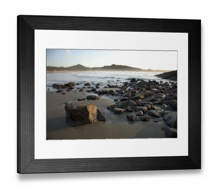 Framed Print : Cox Bay At Sunset Near Tofino; British Columbia Canada