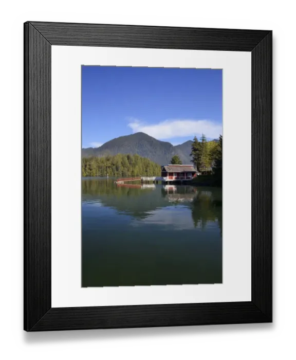 Framed Print : The Tofino Crab Dock A Government Wharf; Tofino British Columbia Canada
