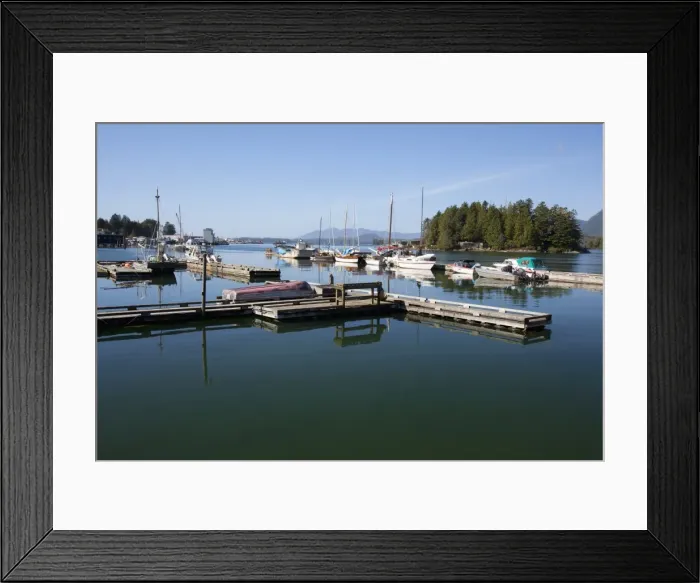 Framed Print : Boats In The Harbour; Tofino British Columbia Canada Framed Print : Boats In The Harbour; Tofino British Columbia Canada