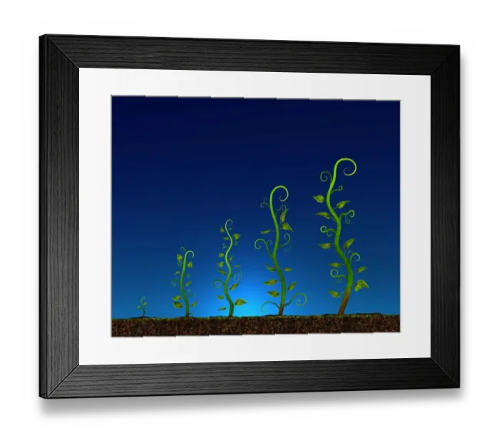 Framed Print : Growth. Plants growing Framed Print : Growth. Plants growing