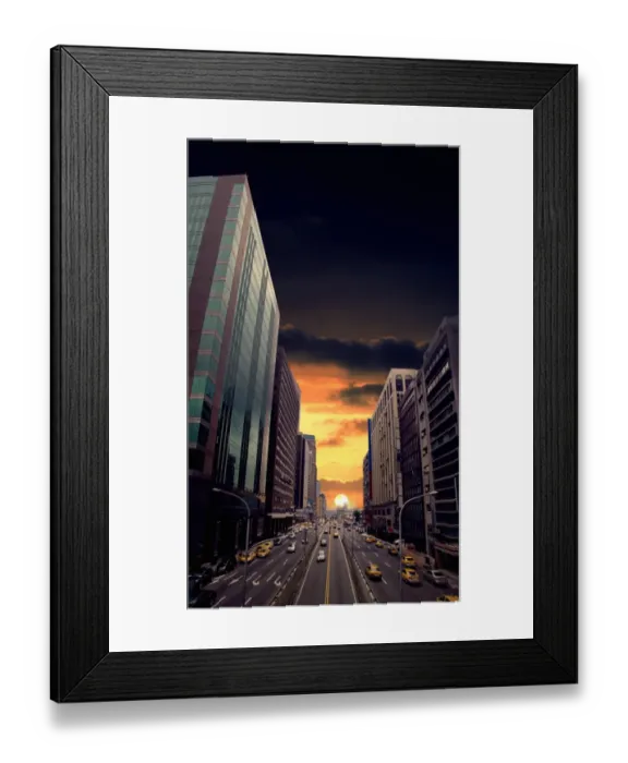 Framed Print : Fantasy Cityscape (Taipei)