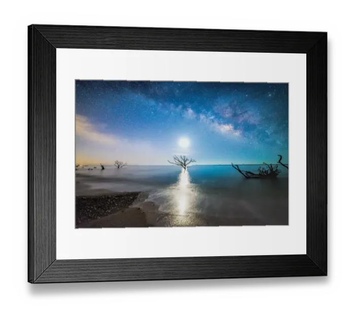 Framed Print : milkyway shore