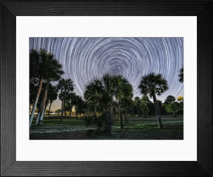 Framed Print : Edisto Island Star Trails Framed Print : Edisto Island Star Trails
