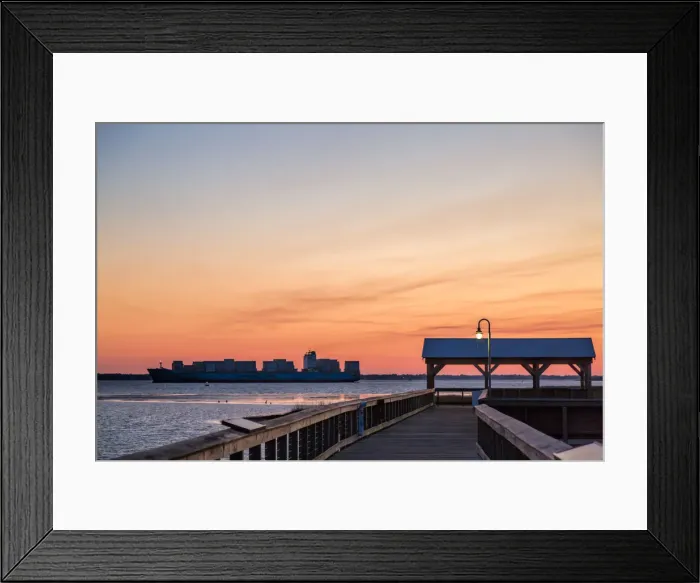 Framed Print : A Cargo Containership in the Atlantic Ocean Framed Print : A Cargo Containership in the Atlantic Ocean