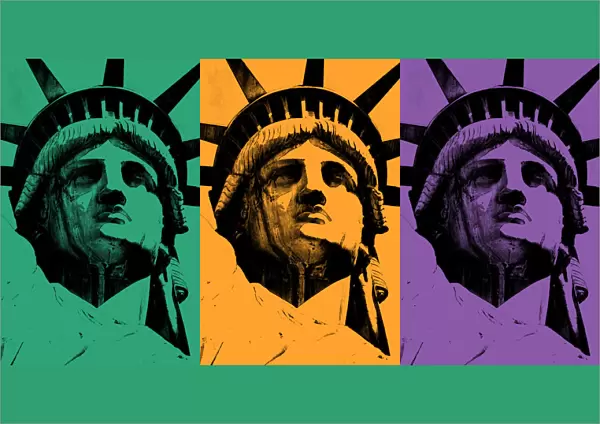 Lady Liberty (triad of secondary colors)