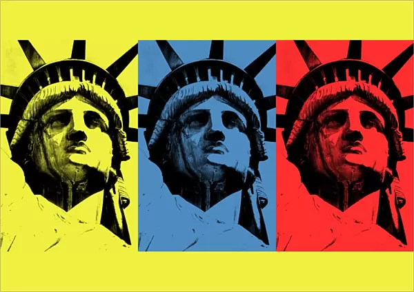 Lady Liberty (triad of primary colors)