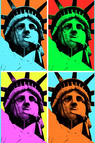 Lady Liberty Pop Art
