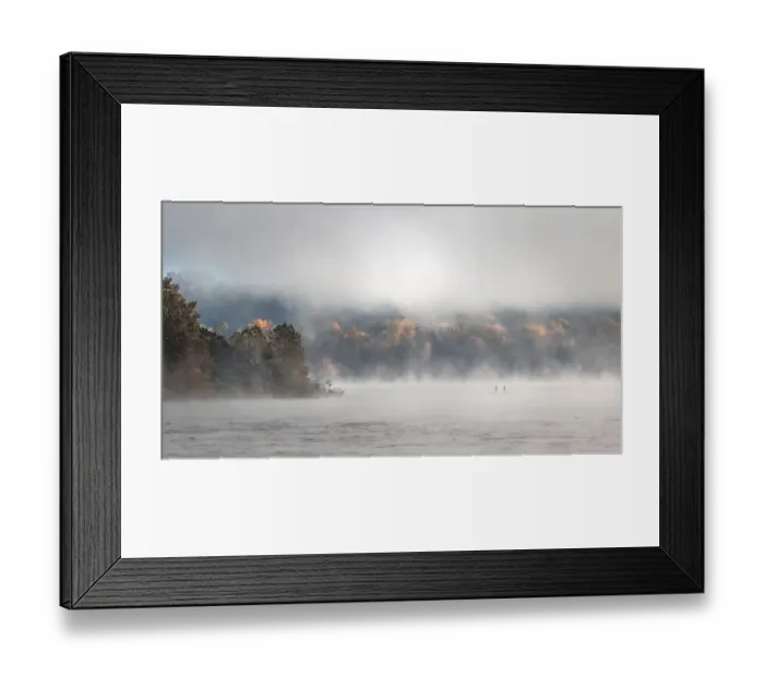 Framed Print : Foggy and misty sunrise Framed Print : Foggy and misty sunrise