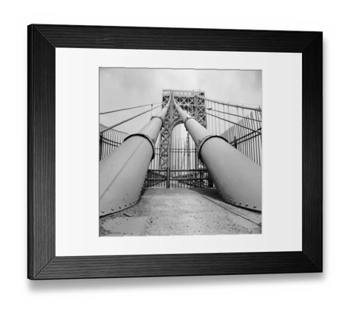 Framed Print : black & white;format square;perspective;road bridge;pipe;gate;railings;Transport Framed Print : black & white;format square;perspective;road bridge;pipe;gate;railings;Transport