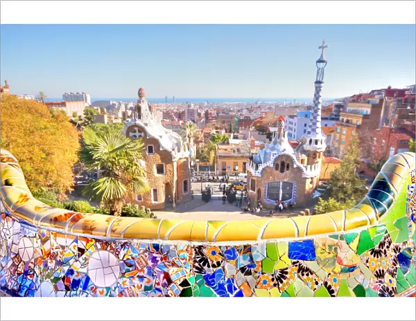 Park Guell and Barcelona City