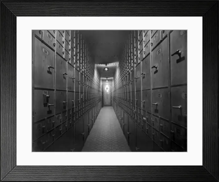 Framed Print : Safe Deposit Framed Print : Safe Deposit