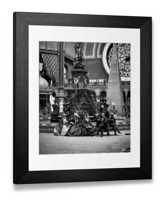 Framed Print : Exhibition Visitors
