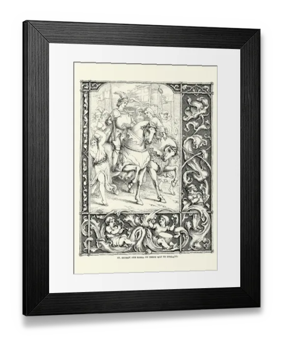 Framed Print : Saint George and Sabra Framed Print : Saint George and Sabra