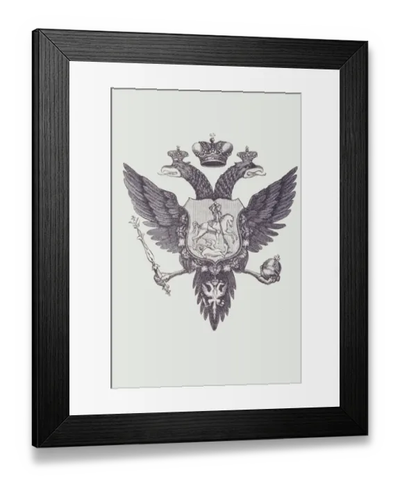 Framed Print : Coat of Arms of European Russia Framed Print : Coat of Arms of European Russia