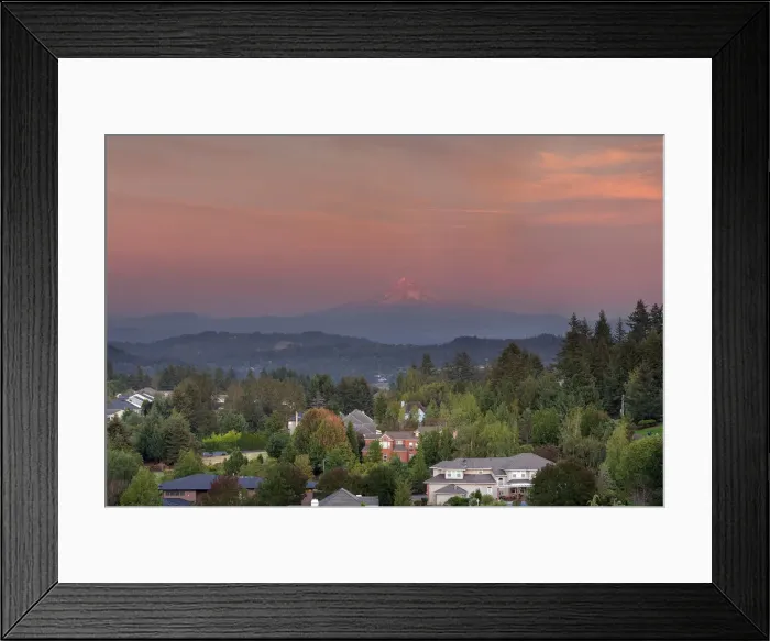 Framed Print : Alpenglow Sunset over Mount Hood Oregon Framed Print : Alpenglow Sunset over Mount Hood Oregon