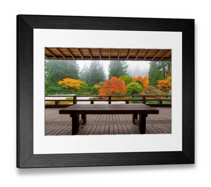 Framed Print : Bench at the Pavilion Framed Print : Bench at the Pavilion
