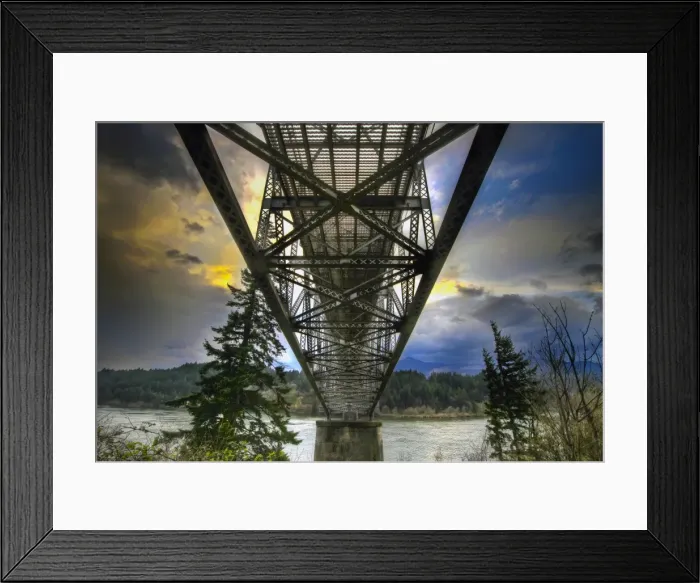 Framed Print : Under the Bridge of the Gods Framed Print : Under the Bridge of the Gods