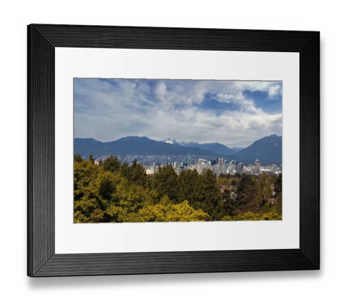 Framed Print : Vancouver BC Skyline Framed Print : Vancouver BC Skyline