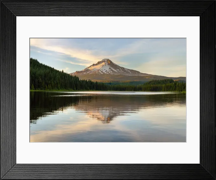 Framed Print : Mount Hood at Trillium Lake Reflection Framed Print : Mount Hood at Trillium Lake Reflection