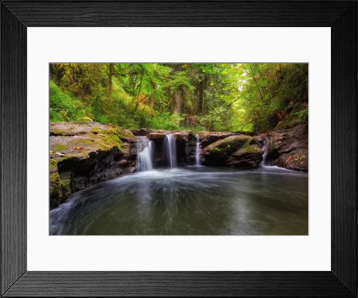 Framed Print : Waterfall at Rock Creek Clackamas Oregon Framed Print : Waterfall at Rock Creek Clackamas Oregon