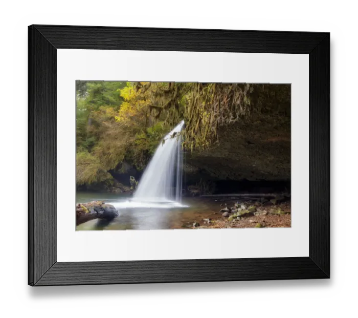 Framed Print : Upper Butte Creek Falls Closeup Framed Print : Upper Butte Creek Falls Closeup