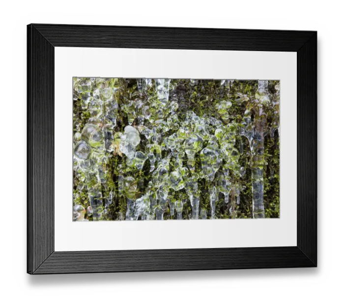 Framed Print : Icicles on Mountain Cliff Framed Print : Icicles on Mountain Cliff