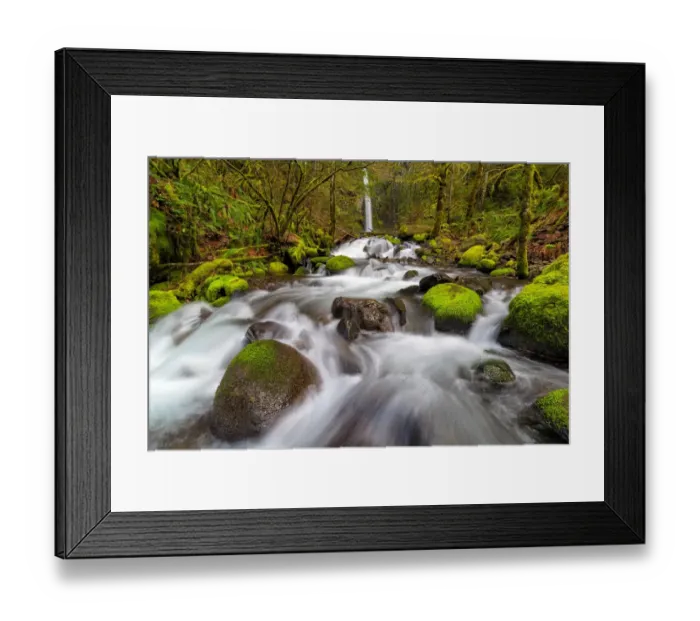 Framed Print : Dry Creek Falls in Springtime Framed Print : Dry Creek Falls in Springtime
